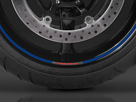 Цветная лента на обод колеса диска - синяя *PB-215C*
